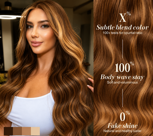 Body Wave Lace Front Wig human blend wig
