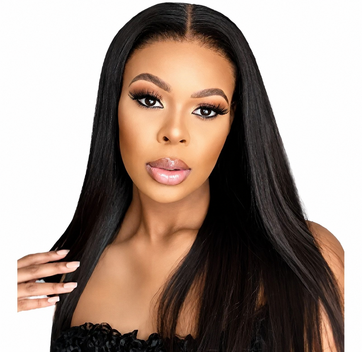 "16" Brazilian Hair Full Frontal Wig.