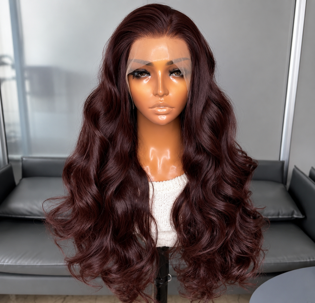 Long Body Wave Glueless Kanekalon Wig(human blend)