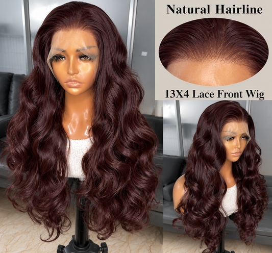 Long Body Wave Glueless Kanekalon Wig(human blend)